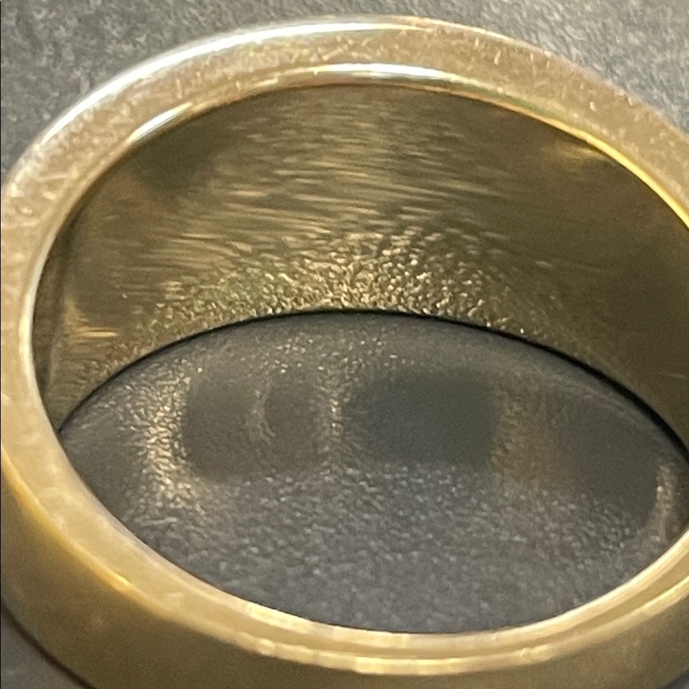 10K Polished Gold Women's Ring - Picture 6 of 15
